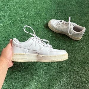 Nike Air Force 1 White Sneakers Women's Size 7